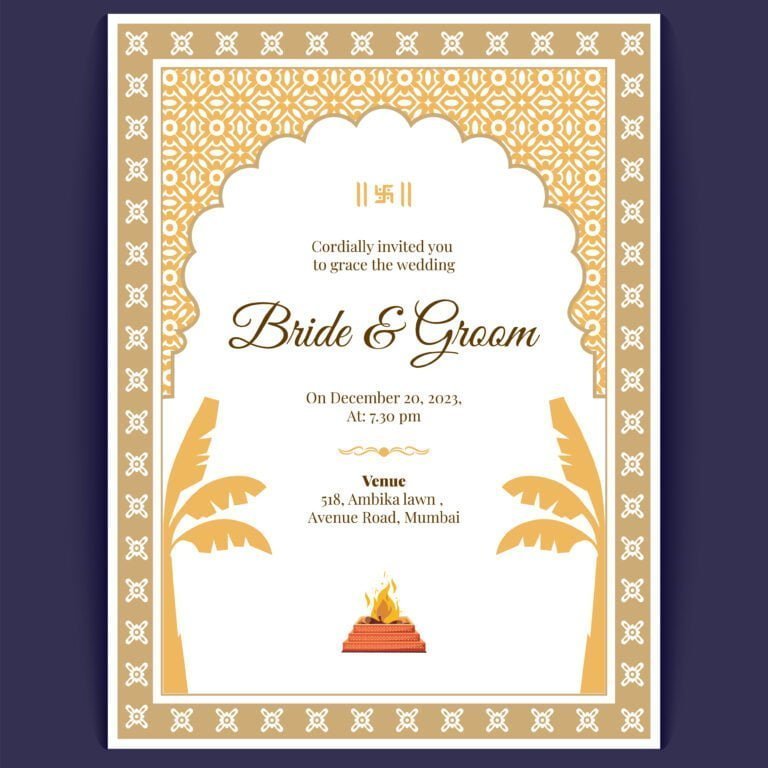 Traditional Wedding Invitation