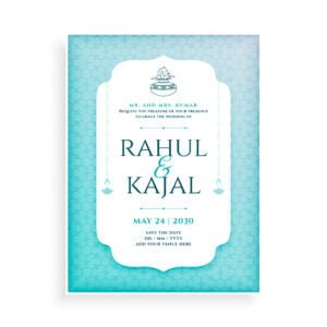 indian wedding ceremony invitation flyer for the special event