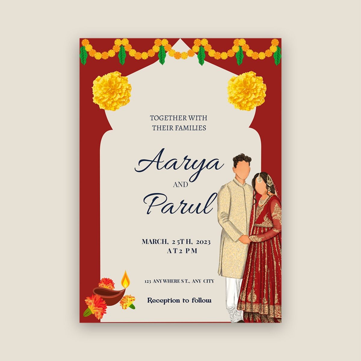 Traditional Wedding Invitation