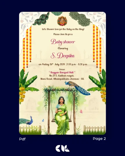 Baby Shower Tamil Invitation