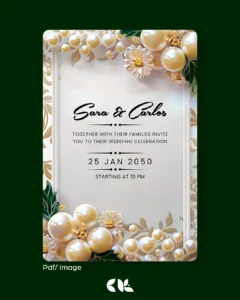 96wedding invitation